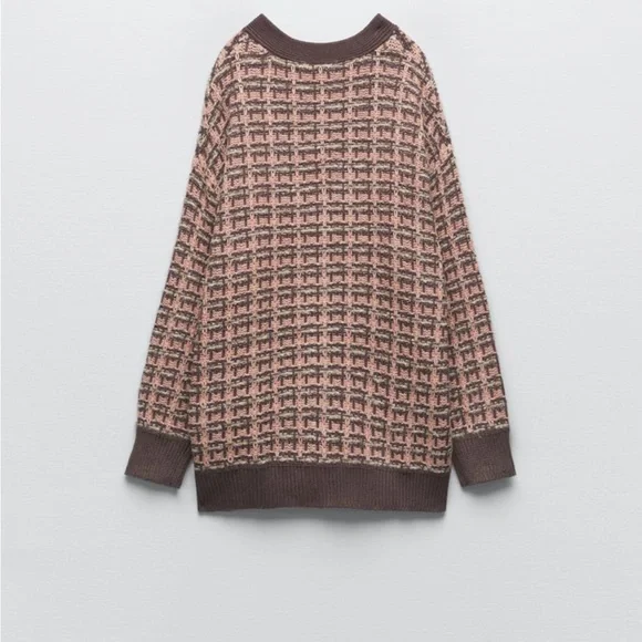 Women Zara V Neck Cardigan Size Small - Picture 4 of 8